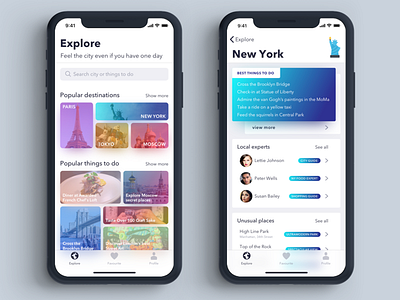 Travel app for iPhone X