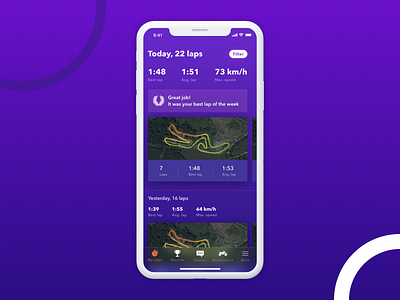 Motocross application concept, p.2 app clean design ios iphone x mobile sport ui ux
