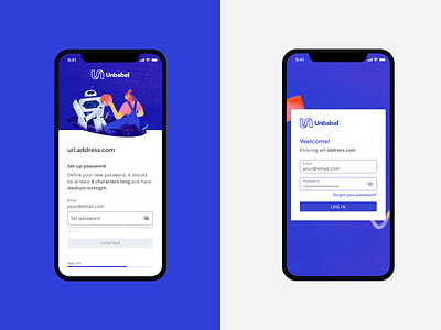 Unbabel: Sign up & Login mobile proposal