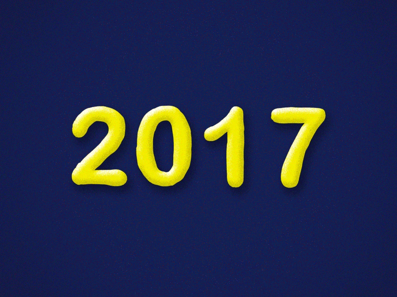 Hello and Happy 2018! 2018 animation bye bye cel animation countdown gif grainy happy new year mograph motion design motion graphics new year
