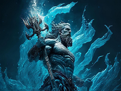 Poseidon, God of the sea