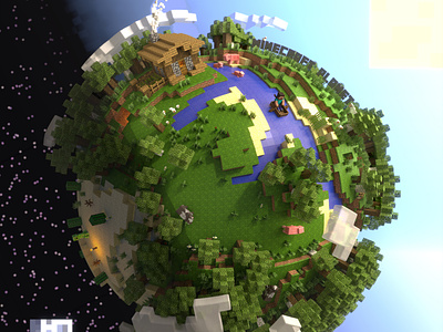 Planet Earth Minecraft - Colaboratory