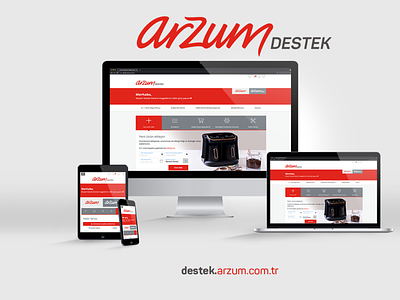 Arzum Customer Support Portal UI Design