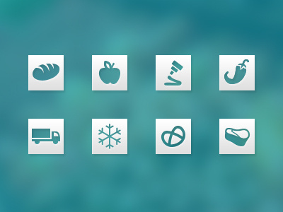 Food Industry Icons food iconography icons industry