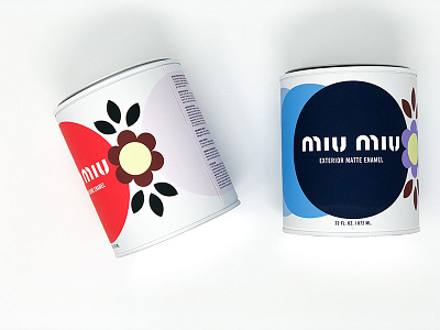 Miu Miu Paint design fashion packaging