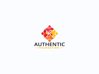 Authentic Foundation Logo | Charity Logo athuntic athuntic foundation logo authentic authentic foundation logo branding charity logo community logo community logo design creative community logo design foundation logo graphic design icon illustration letter mark logo logo mordan logo symbol ui vector