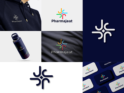 Pharmajeat Logo And Brand Design branding creative logo creative medical logo creative typo logo design digital color logo graphic design icon letter mark logo logo medical logo design mordan logo negative space logo pharmacy logo design pharmajeat pharmajeat logo simple logo typography art vector logo wordmark logo