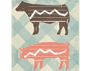 Chicken Pork Beef for Wall Street Journal animals editorial farm food graph wall street journal