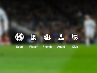 new site - icons icons soccer social network ui ux visual design web design