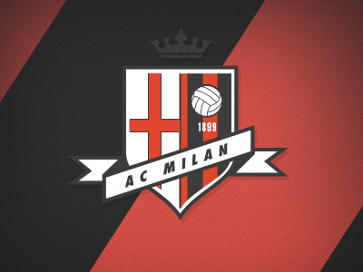 A.C. Milan calcio soccer sport visual design