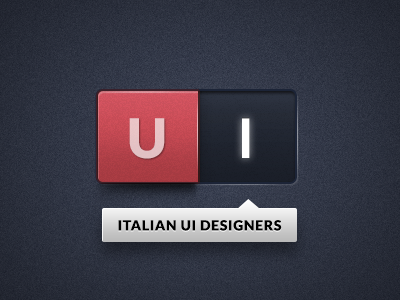 Italian UI Designers Logo switch tooltip ui