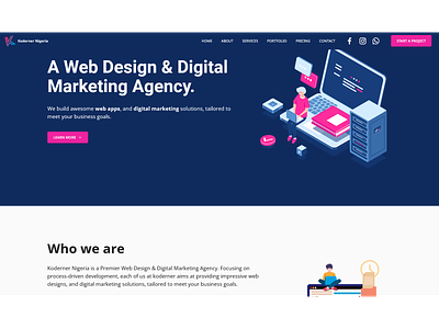 Web Design & Digital Marketing branding dashboard design one page ui ux web web app web design web redesign
