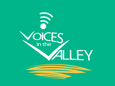 Voices In The Valley V1 clean design logo non profit simple voices in the valley
