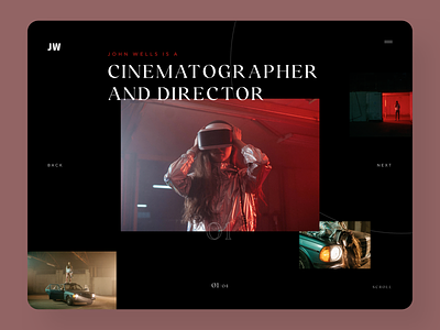 Movie Director Web Design cinematography design desktop design digital agency director homepage movie movie producer portfolio portfolio website producer ui ui design ux ux design web design web designer