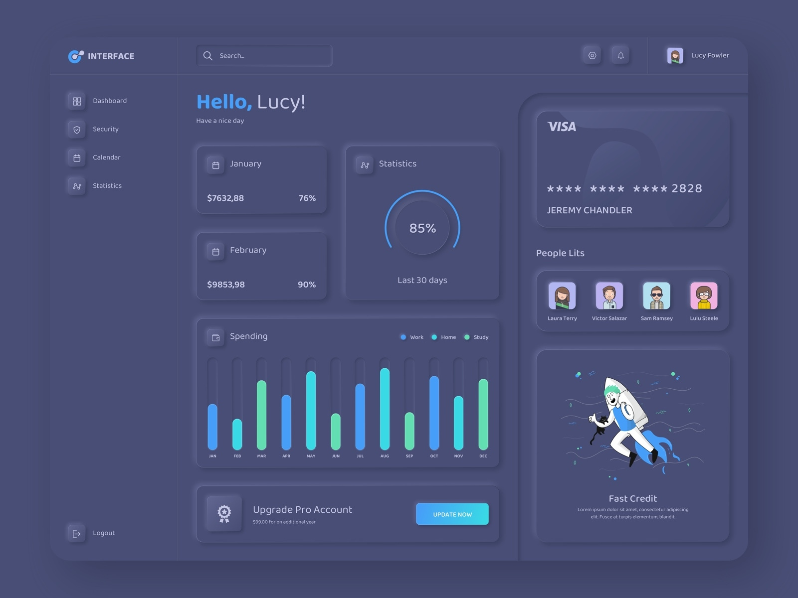 3d Style Dashboard Design By Luke Peake For Tib Digital On Dribbble