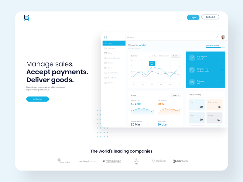 Finance Ecommerce Dashboard Web Design By Luke Peake For Tib Digital On
