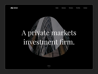 Investment Fund Website Design black design dark design design inspiration investment fund new design ui venture capital web design website website design