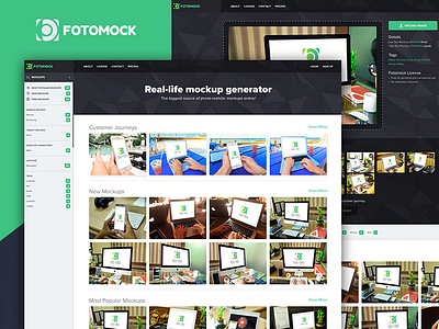 FOTOMOCK angularjs design mobile first mockup photo photography responsive web design