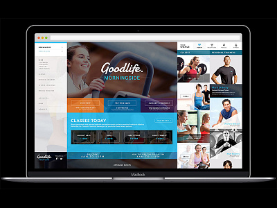 Goodlife Health Clubs award design mobile first responsive web design