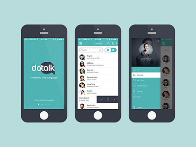 DoTalk - Chat Translation App Designs app design design digital design mobile app design ui ux