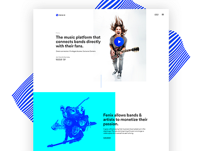 Clean & Stunning Website Design for Music Platform blockchain bold clean design ico materialdesign music musicapp ui ux webdesign website