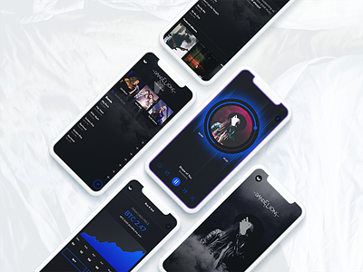 Mobile App Designs for Blockchain Music App
