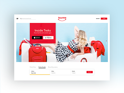 Tour like a local with Tourme agency design digitalagency inspiration tour touring travel ui ux webdesign website