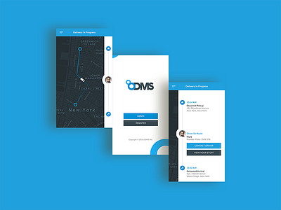 Package Delivery Mobile App Designs