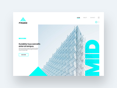 Simple color and layout Website Design bold clean design flat materialdesign type ui ux webdesign website