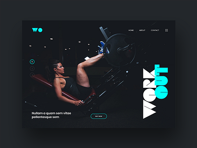 Get fit. Get ripped. Work Out - website design. branding dark design fitness flat gym lettering type ui ux webdesign website