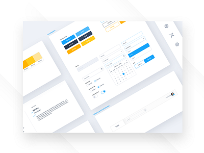 UI Kit Design for Dashboard Software branding dashboard design finance flat lettering software type ui uikit ux