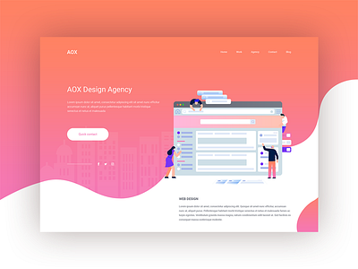 Agency Website Homepage Design