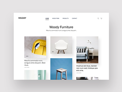 Ecommerce Furniture Product List in Masonry Layout clean design ecommerce furniture inspiration masonry ui ux website white