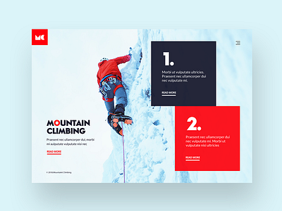 Mountain Climbing Website Design clean climbing design images rockclimbing skiing ui ux web website