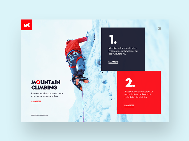 Mountain Climbing Website Design By Luke Peake For Tib Digital On Dribbble