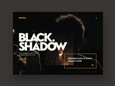 Dark & Modern Agency Design agency black branding dark design font landingpage ui ux website