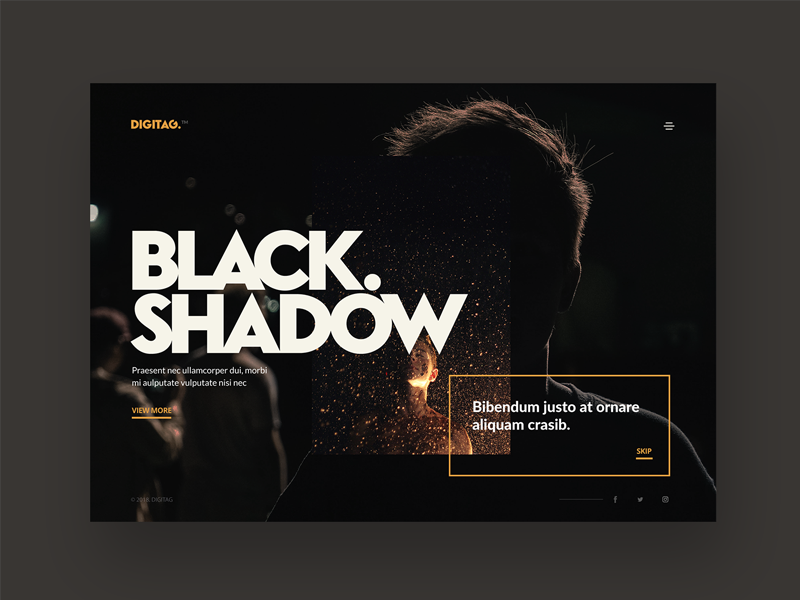 Dark And Modern Agency Design By Luke Peake For Tib Digital On Dribbble