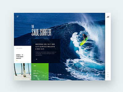 Surfs up! Website Concept Design.