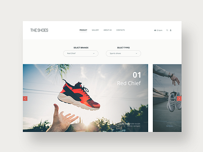 Shoe Ecommerce Website design ecommerce fashion nike shoes shopping ui ux website