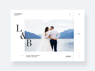 Beautiful Wedding Website Design