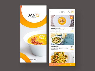 Online Food Delivery App app delivery design food inspiration mobile restaurant ui ux