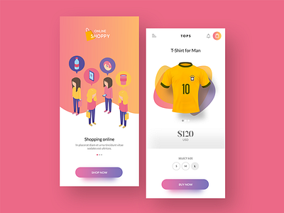 Mobile Designs for eCommerce Site app appdesign clothing color design designer ecommerce mobile shopping ui ux