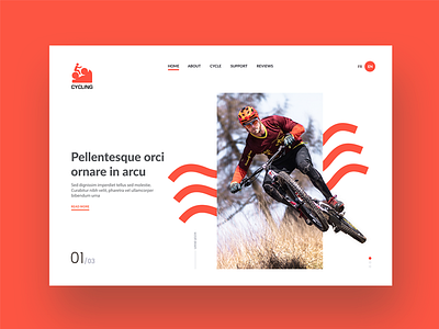 Cycling Website Designs bike color creative cycling designs developer imagery layout ui ux webdesign website