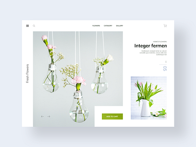 Fresh & White Florist Website Design