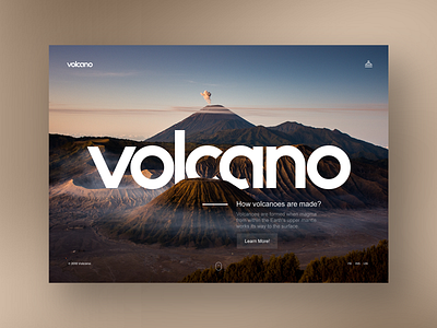 Volcano Information Website Design