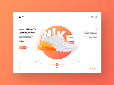 Nike Shoe Product Detail Design