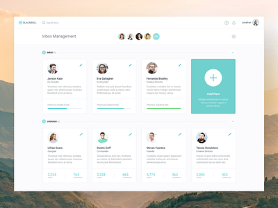 Dashboard & Inbox Design