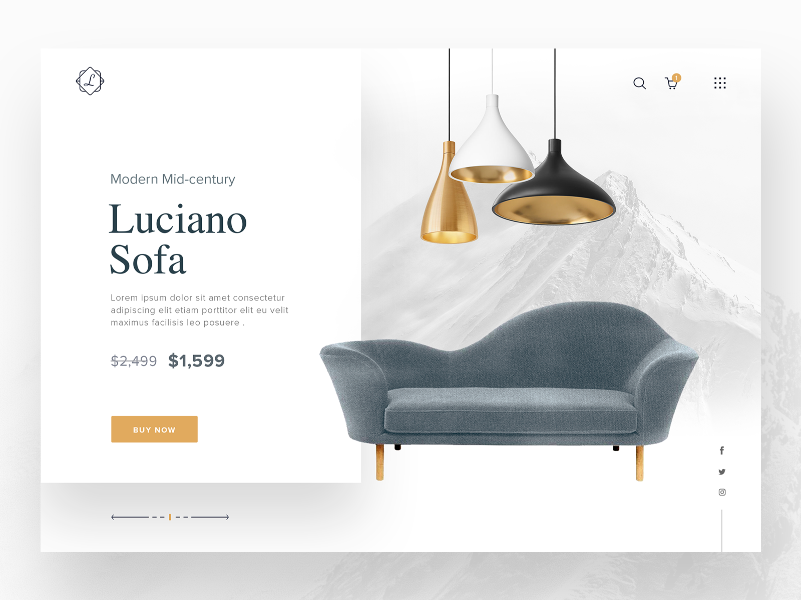 Mid-Century Modern Furniture Website by Luke Peake for TIB Digital on ...