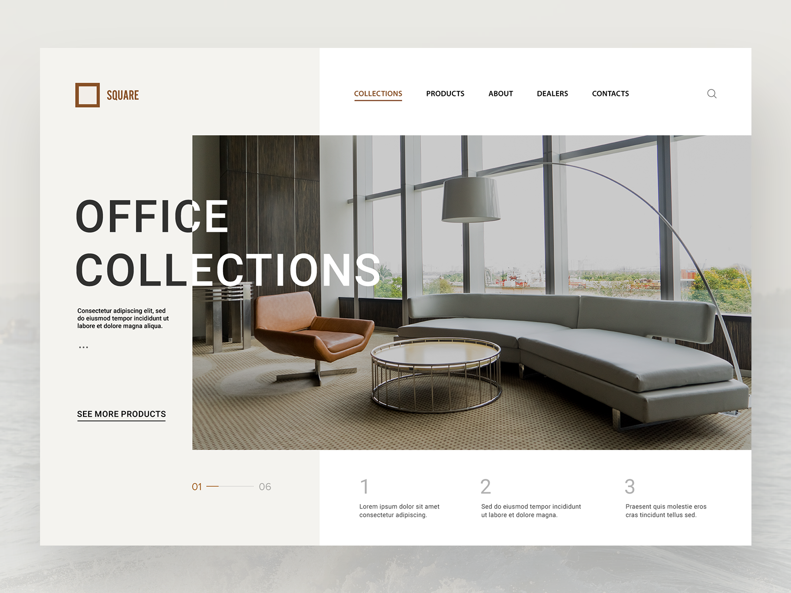 Website Design for Office Furniture by Luke Peake for TIB Digital on