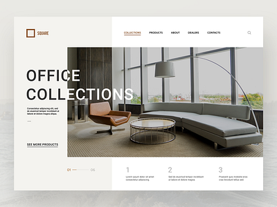 Website Design for Office Furniture branding clean design designer flat furniture inspiration logo office responsive type typography ui ui ux design ux ux ui ux design web webdesign website